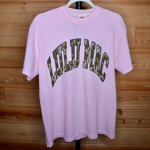 pink camo lulu mac t shirt